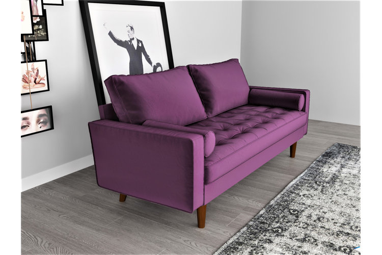 Wayfair purple 2024 velvet couch